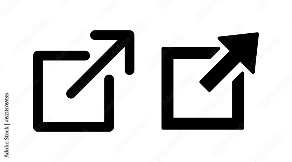 External link icon vector. hyperlink chain symbol. download, share, External link icon vector. hyperlink chain symbol. download, share,