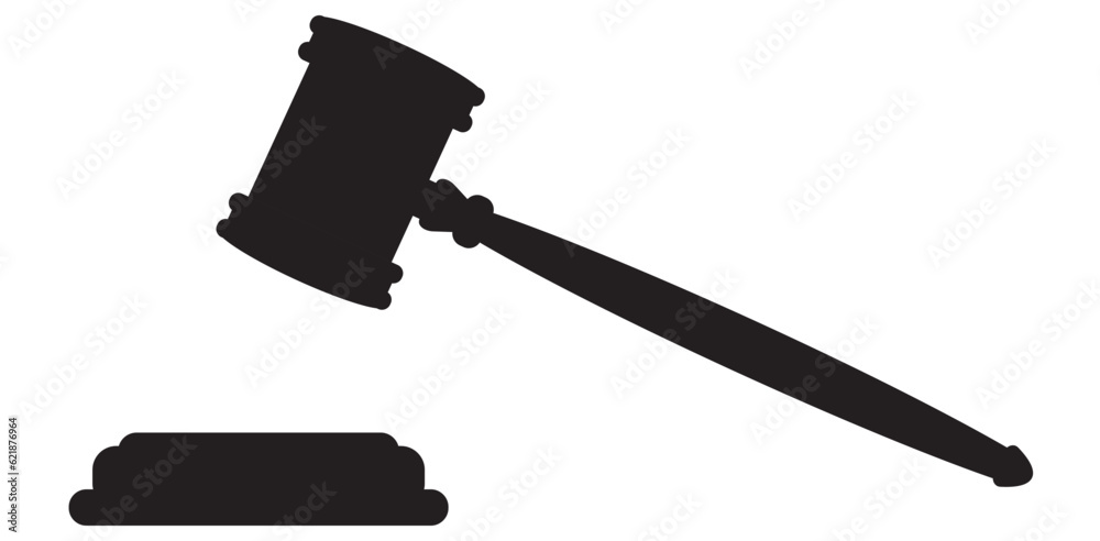 Black gavel hits stand. Auction bidding and court verdict Black gavel hits stand. Auction bidding and court verdict