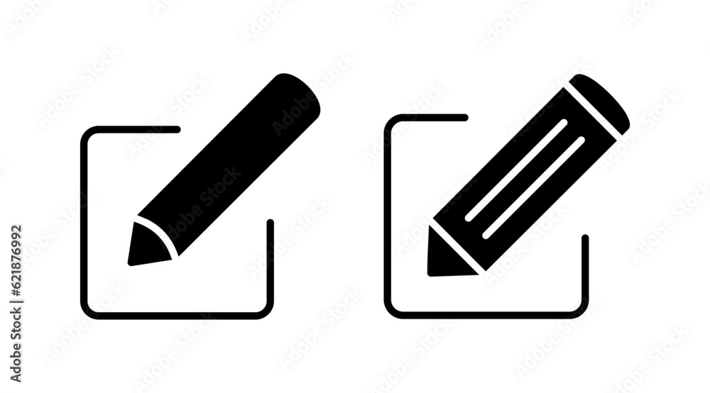 Edit icon vector. edit document sign and symbol. pencil Edit icon vector. edit document sign and symbol. pencil