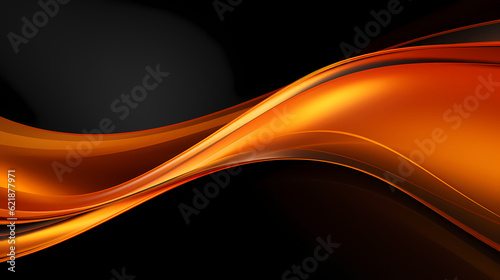 Abstract Orange curve shapes background. luxury wave. Smooth and clean subtle texture creative design. Suit for poster, brochure, presentation, website, flyer. vector abstract design element