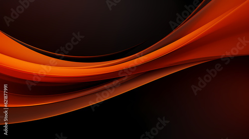 Abstract Orange curve shapes background. luxury wave. Smooth and clean subtle texture creative design. Suit for poster  brochure  presentation  website  flyer. vector abstract design element