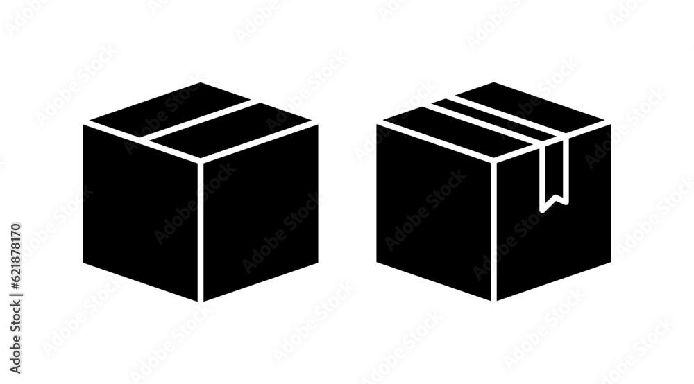 Box icon vector. Box sign. delivery package. parcel box. Box icon vector. Box sign. delivery package. parcel box.