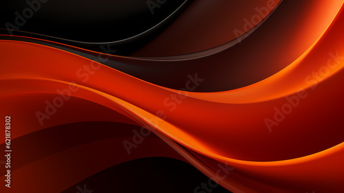 Abstract Orange curve shapes background. luxury wave. Smooth and clean subtle texture creative design. Suit for poster  brochure  presentation  website  flyer. vector abstract design element