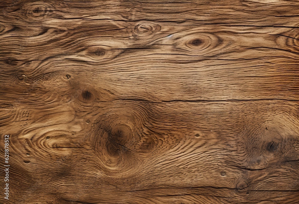 Naklejka premium Vintage wood texture, realistic wood background, textured wooden wallpaper, Generative AI