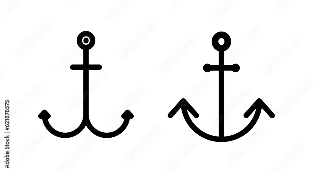 Anchor icon vector. Anchor sign. marine symbol Anchor icon vector. Anchor sign. marine symbol