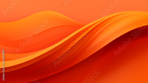 Abstract Orange curve shapes background. luxury wave. Smooth and clean subtle texture creative design. Suit for poster, brochure, presentation, website, flyer. vector abstract design element