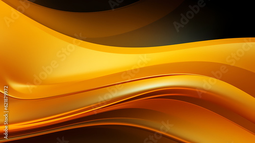 Abstract Yellow curve shapes background. luxury wave. Smooth and clean subtle texture creative design. Suit for poster  brochure  presentation  website  flyer. vector abstract design element