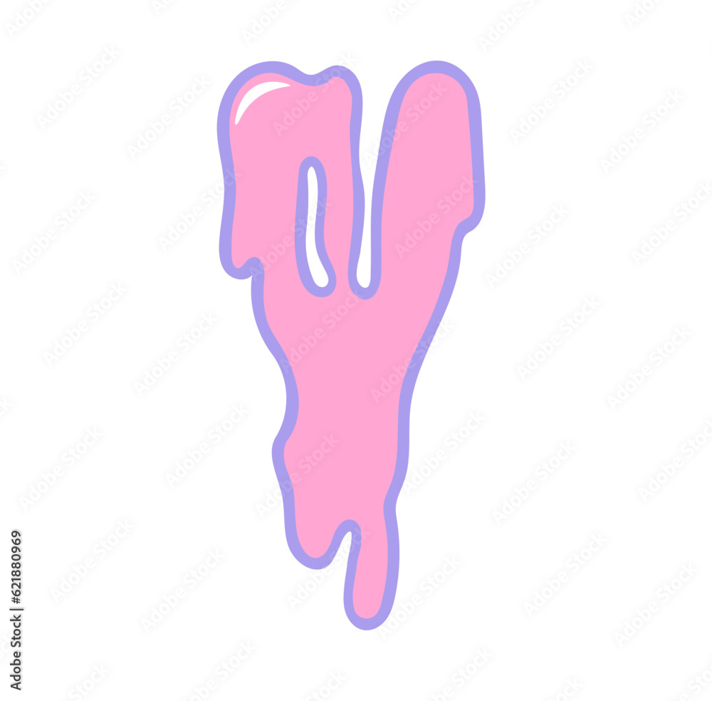 Creepy cute pastel goth halloween dripping alphabet letter Creepy cute pastel goth halloween dripping alphabet letter
