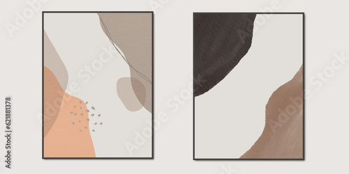 Art & Illustration abstract printable neutral art print boho set, farmhouse bedroom wall decoration set