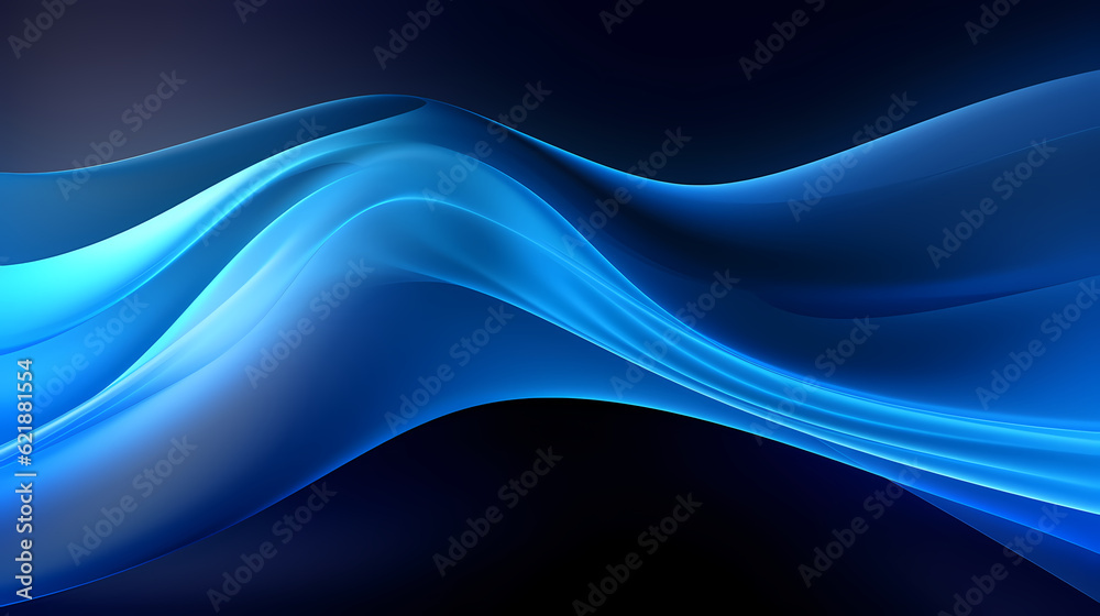Fototapeta premium Abstract Dark Blue curve shapes background. luxury wave. Smooth and clean subtle texture creative design. Suit for poster, brochure, presentation, website, flyer. vector abstract design element