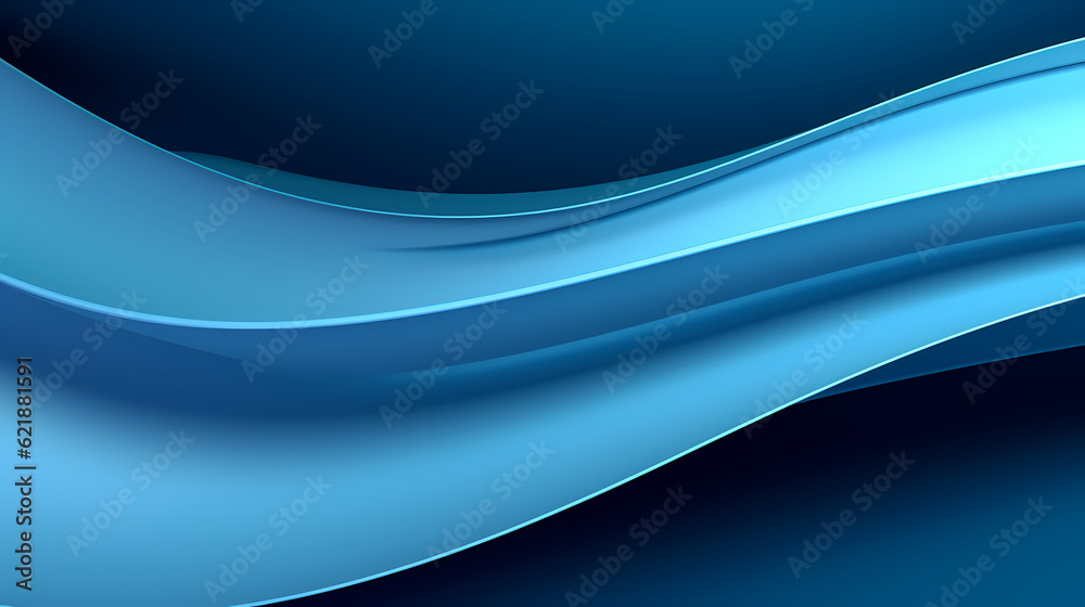 Obraz premium Abstract Dark Blue curve shapes background. luxury wave. Smooth and clean subtle texture creative design. Suit for poster, brochure, presentation, website, flyer. vector abstract design element