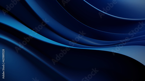 Abstract Dark Blue curve shapes background. luxury wave. Smooth and clean subtle texture creative design. Suit for poster, brochure, presentation, website, flyer. vector abstract design element