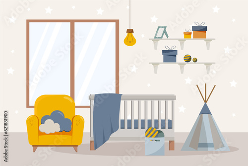 Babe room interior vector image