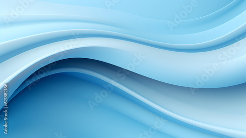 Abstract Light Blue curve shapes background. luxury wave. Smooth and clean subtle texture creative design. Suit for poster, brochure, presentation, website, flyer. vector abstract design element © panida