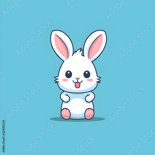 a cartoon of a rabbit