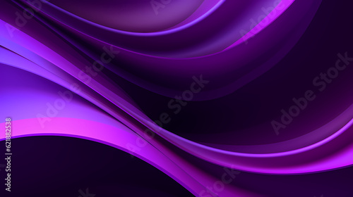 Wallpaper Mural Abstract Dark Purple curve shapes background. luxury wave. Smooth and clean subtle texture creative design. Suit for poster, brochure, presentation, website, flyer. vector abstract design element Torontodigital.ca