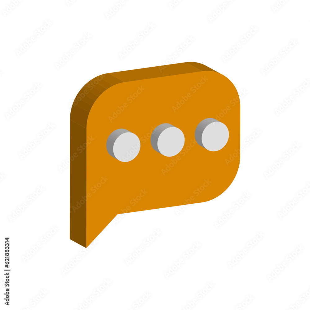 Fototapeta premium 3d speech icon