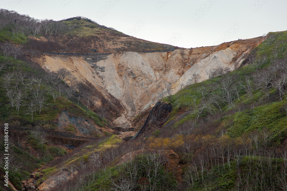 オロフレ峠の崩壊地形