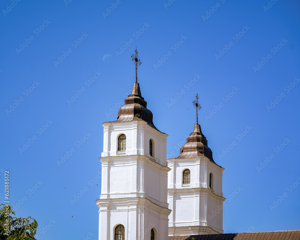 church, architecture, cathedral, religion, sky, cross, 