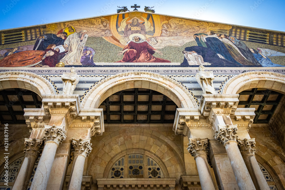 Fototapeta premium Church of All Nations, mount of olives, jerusalem, gethsemane, israel, middle east