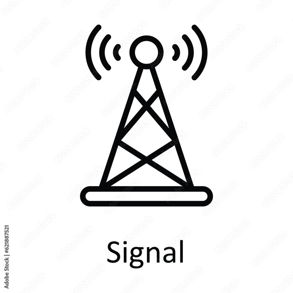 Signal Vector outline Icon Design illustration. Online streaming Symbol on White background EPS 10 File
Signal Vector outline Icon Design illustration. Online streaming Symbol on White background EPS 10 File