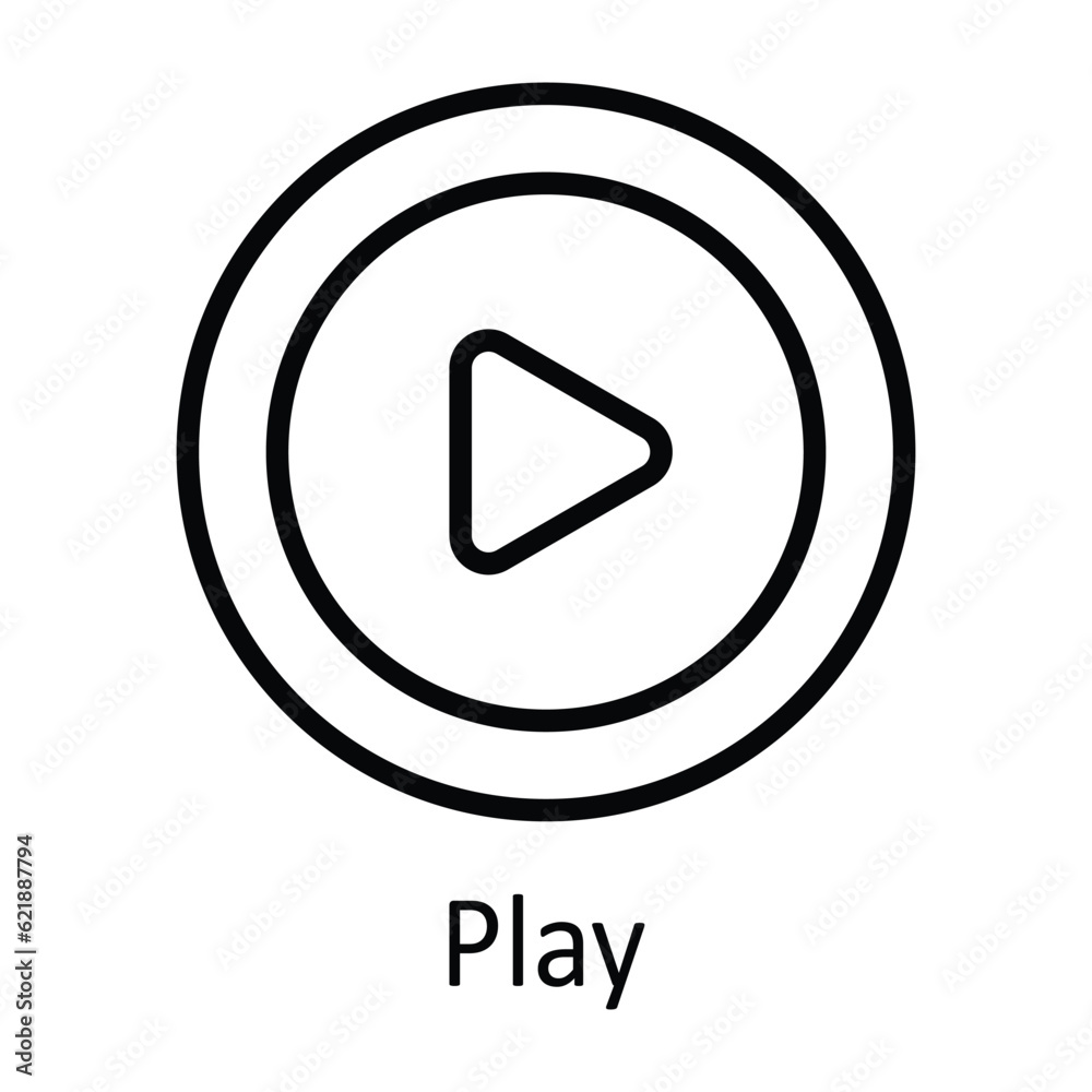 Play Vector outline Icon Design illustration. Online streaming Symbol on White background EPS 10 File
Play Vector outline Icon Design illustration. Online streaming Symbol on White background EPS 10 File