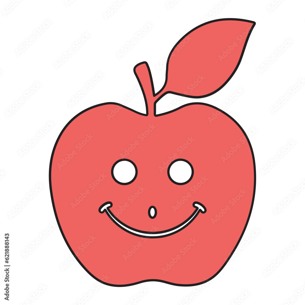 apple smile vecetor apple smile vecetor