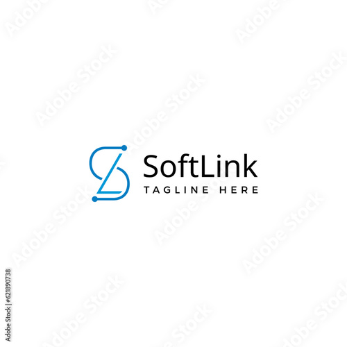 Tableau sur toile SL Initial technology logo