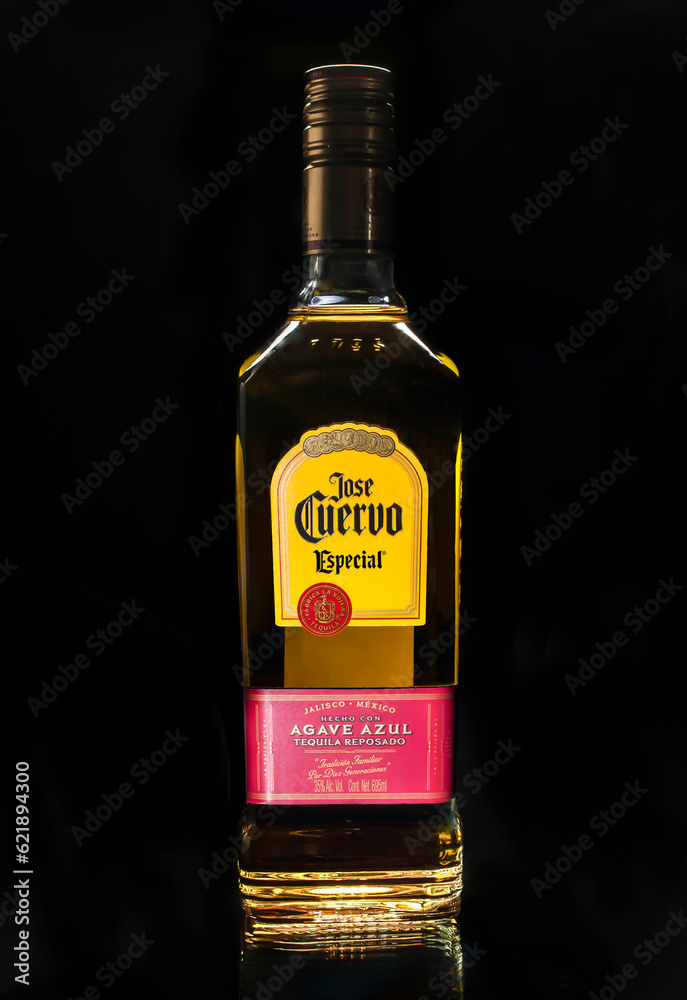 Mexicali, Baja California. MEXICO. May 212020 Tequila Jose Cuervo, one