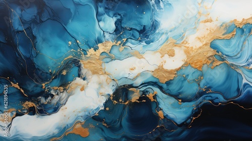 blue and gold marble texture