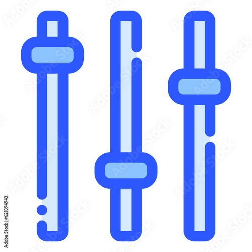 slider icon in bluetone style