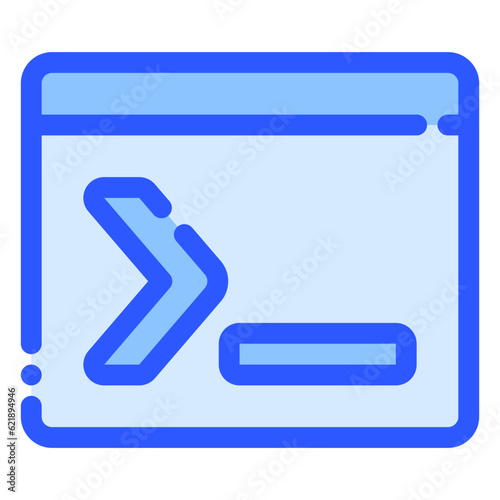 command icon in bluetone style