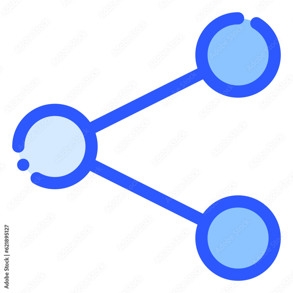 share icon in bluetone style share icon in bluetone style