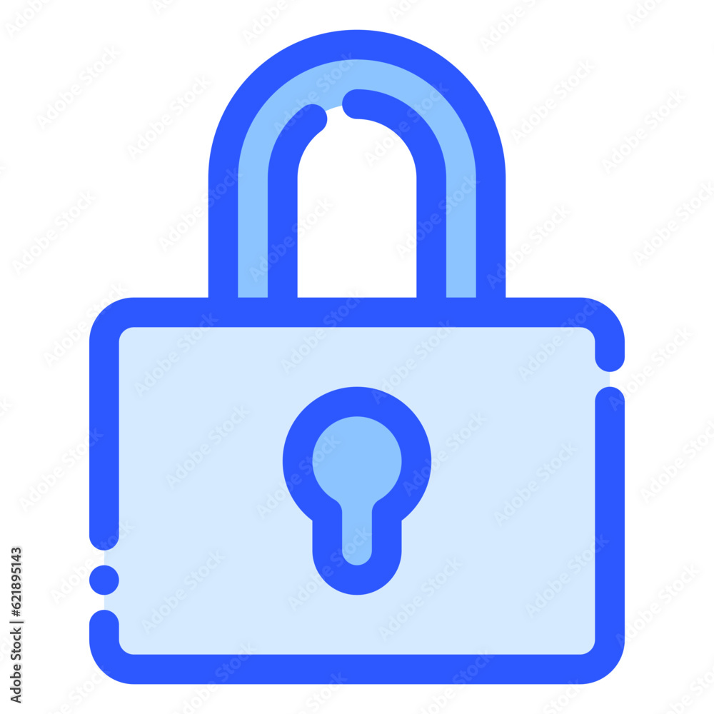 padlock icon in bluetone style padlock icon in bluetone style