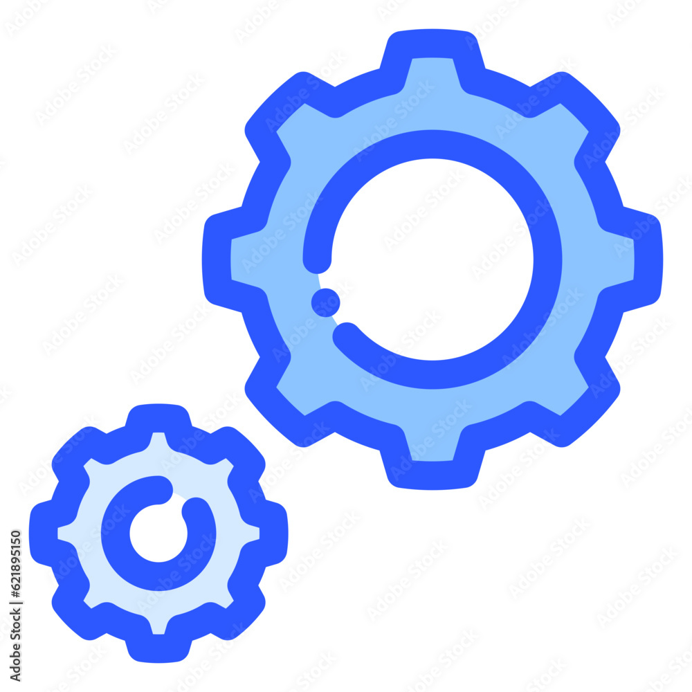 setting icon in bluetone style setting icon in bluetone style