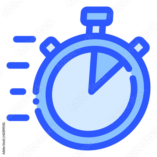 deadline icon in bluetone style