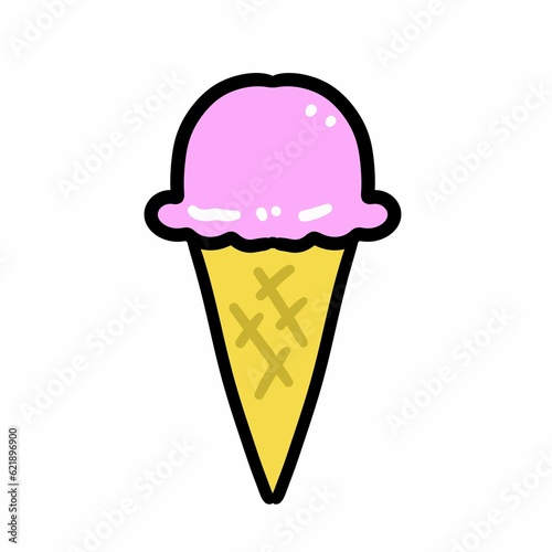 ice cream color icon cartoon.