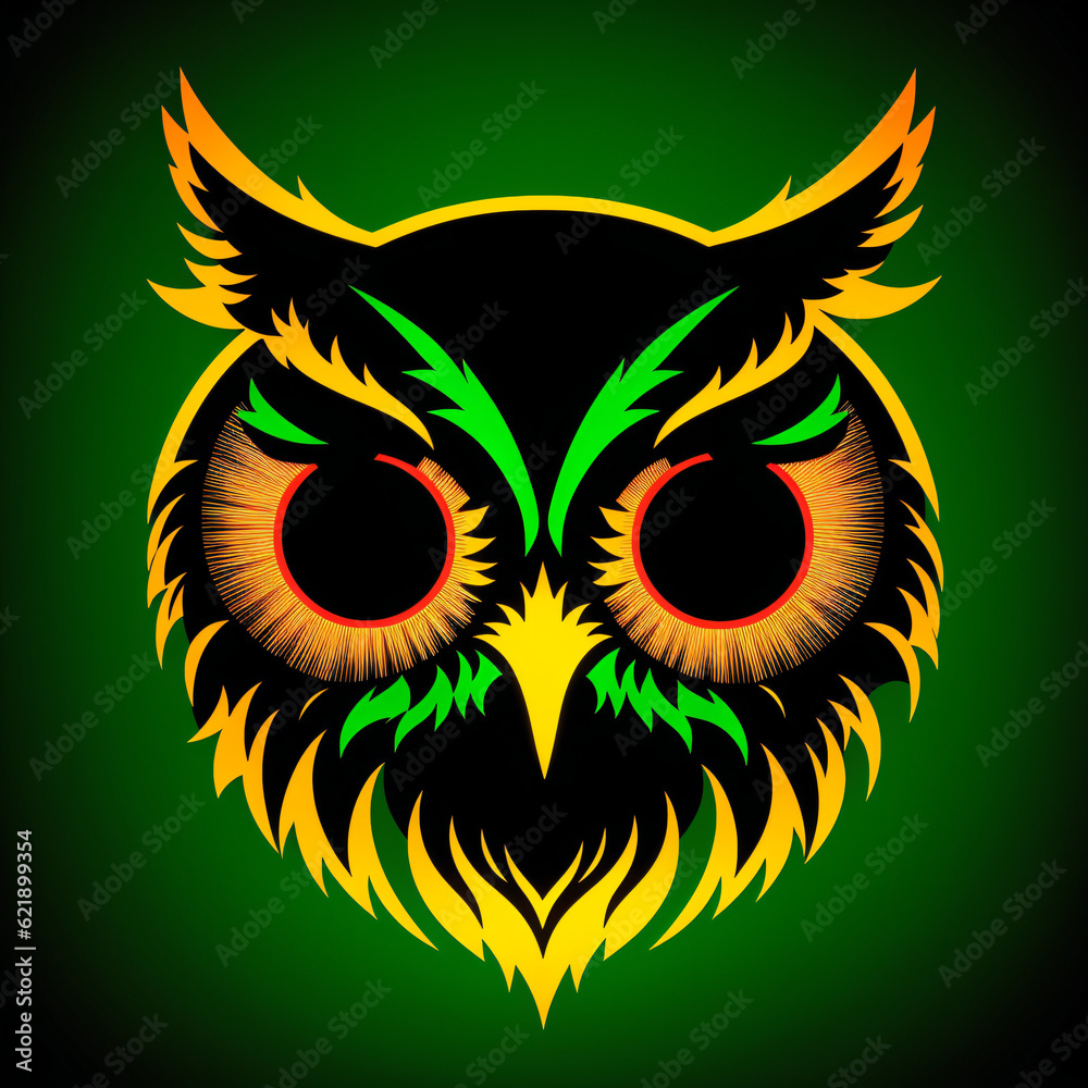 Esport Team Logo Design, Owl Symbolt Generated by AI