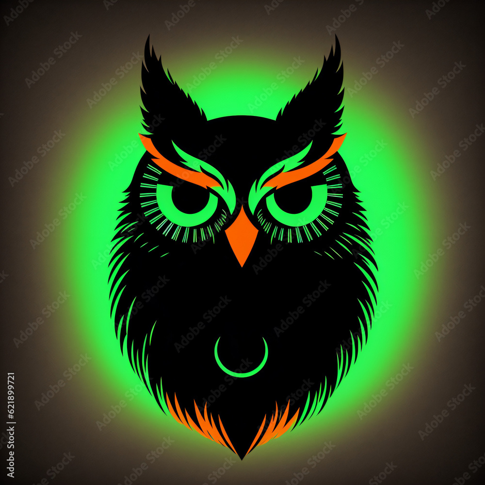 Esport Team Logo Design, Owl Symbolt Generated by AI