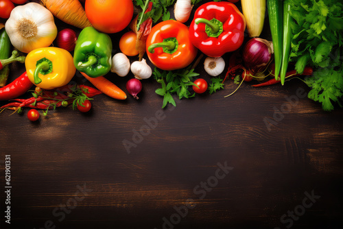 Healthy food for balanced on background