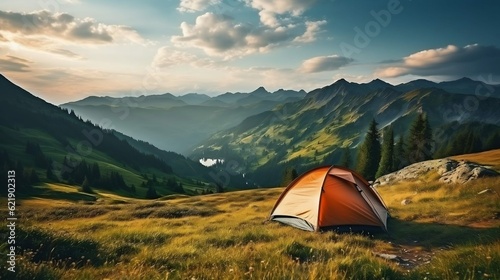 Serene nature sets the stage for camping