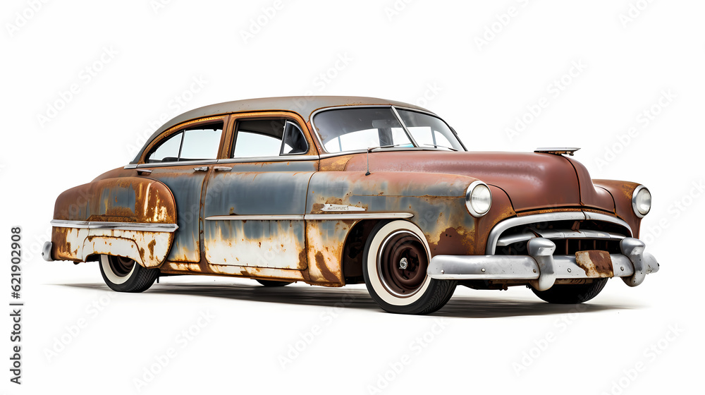 Rusty old-timer car