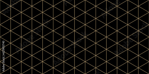 Stampa su tela Triangular grid vector seamless pattern