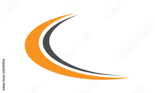 Swoosh logo vector image