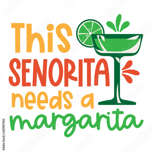 Fiesta lettering Vector illustration. Template for Greeting, Scrapbooking, Congratulations, Invitations, Planner, Diary, Notes. Vector illustration