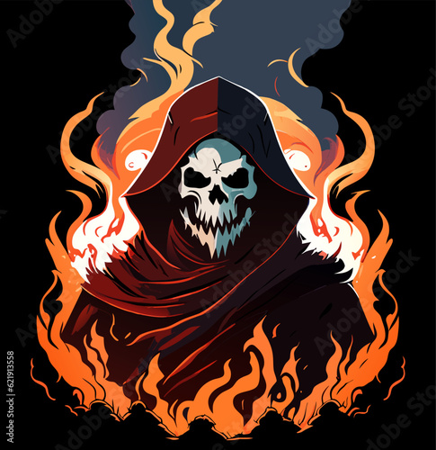 evil ghost in the hell
