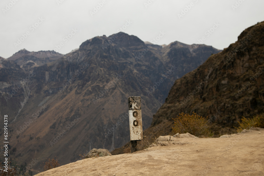 Hiking through the Colca Canyon following the route from Cabanaconde to the Oasis.