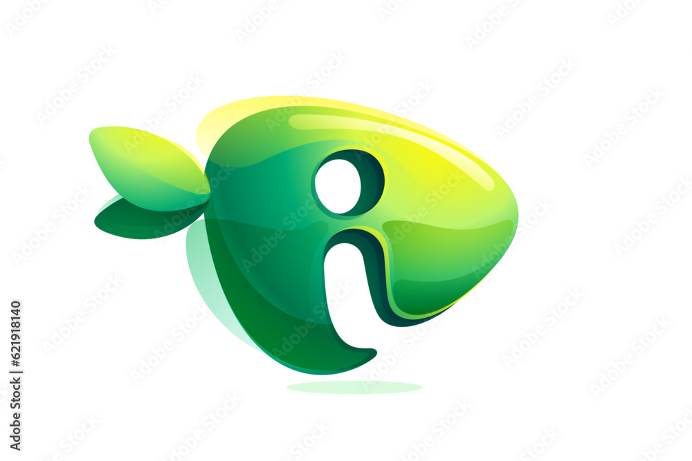 Environment friendly I letter initial. 3D realistic icon cut out of triangle arrow shape. Forest eco logo with green leaves in watercolor style. Vector for play button, healthy food, agriculture adv. Environment friendly I letter initial. 3D realistic icon cut out of triangle arrow shape. Forest eco logo with green leaves in watercolor style. Vector for play button, healthy food, agriculture adv.