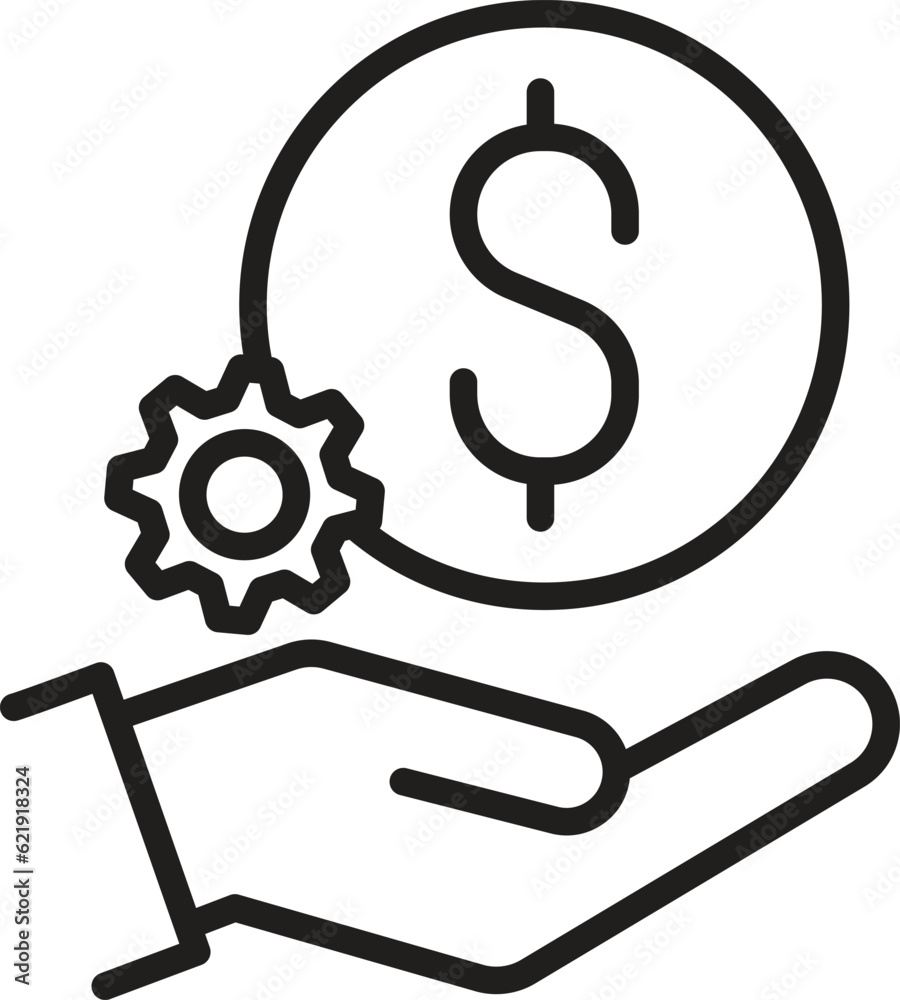 save money icon, salary money, investment finance, hand holding dollar icon financial vector save money icon, salary money, investment finance, hand holding dollar icon financial vector