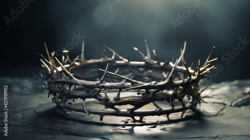 Crozier crown of thorns. Generative AI